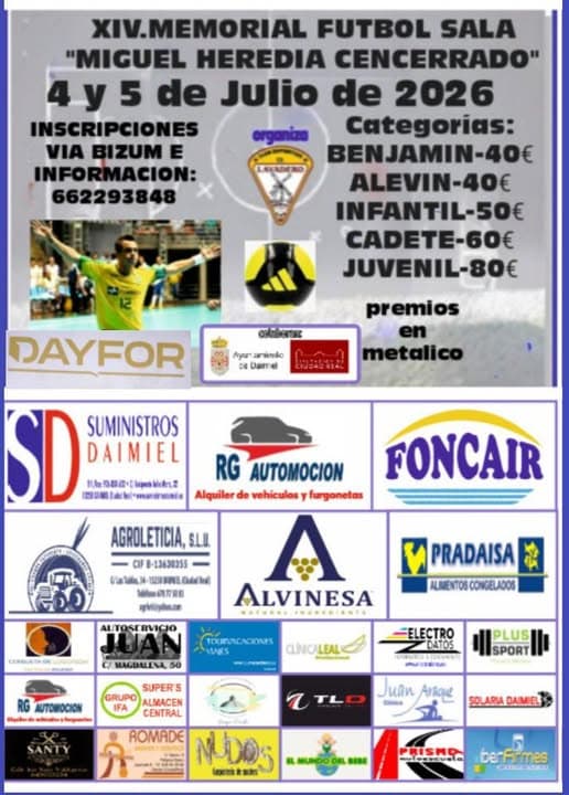 XIV.MEMORIAL FUTBOL SALA "MIGUEL HEREDIA CENCERRADO"