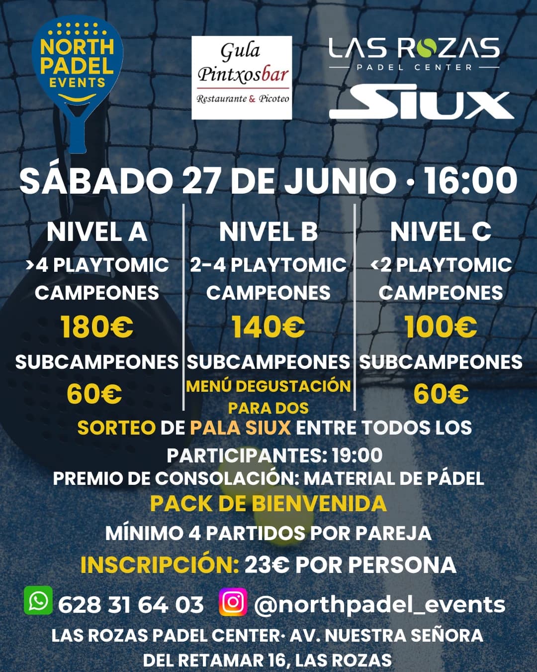 North Padel Events - Sábado 27 de Junio
