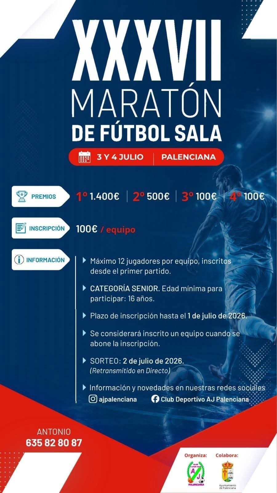Torneo Aficionado de Futbol sala en Palenciana — XXXVIII Maratón de Fútbol Sala