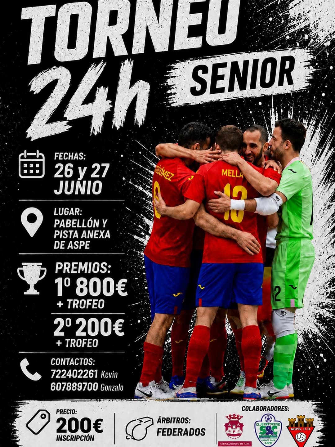 Torneo Aficionado de Futbol sala en Aspe — Torneo 24h Senior