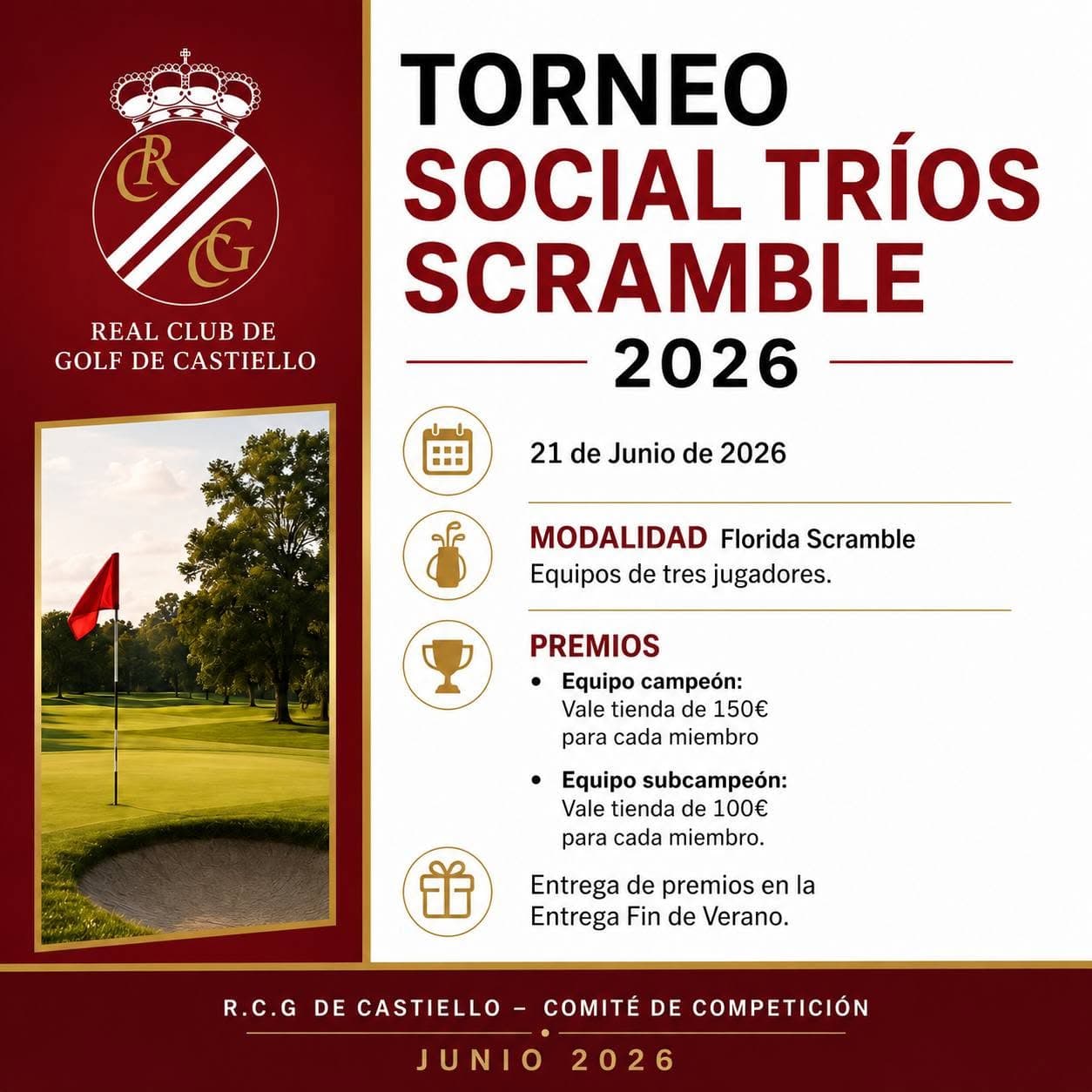 Torneo Social Tríos Scramble 2026